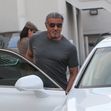 *EXCLUSIVE* Sylvester Stallone goes shopping with his wife Jennifer Flavin and daughters at Ralph Lauren in Beverly Hills