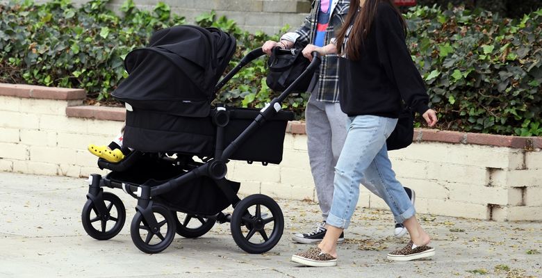 *PREMIUM-EXCLUSIVE* Have Macaulay Culkin and fiancé Brenda Song welcomed baby number two? Couple are seen pushing a double-stroller after keeping first pregnancy a secret