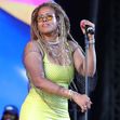 Kelis în timpul concertului din Londra/ Profimedia