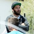 EXCL A scruffy Rick Salomon having antimated conversation