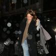 Kaley Cuoco spotted arriving at her hotel in rainy New York