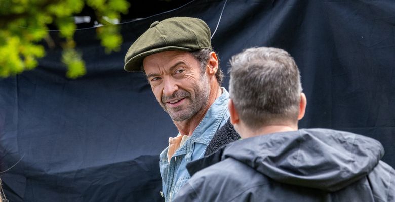EXCLUSIVE: Hugh Jackman Seen With All-star Cast Of Three Bags Full For The First Time - 14 Jun 2024