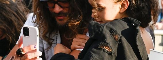Jason Momoa at Rolling Stones in Hyde Park with Guns N Roses guitarist Duff McKagan