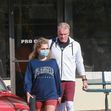 *EXCLUSIVE* Dolph Lundgren and Emma Krokdal workout at Pro Camp gym in Venice