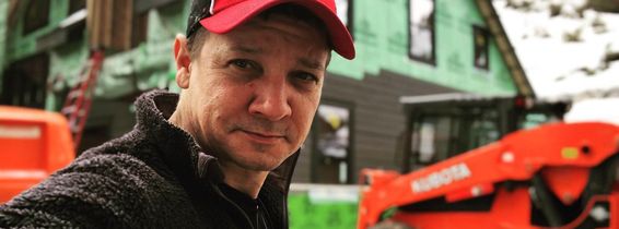 Jeremy Renner at his home in Reno, Nevada