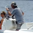 EXCLUSIVE: Kurt Russell and Goldie Hawn sighted on a speedboat in Greece
