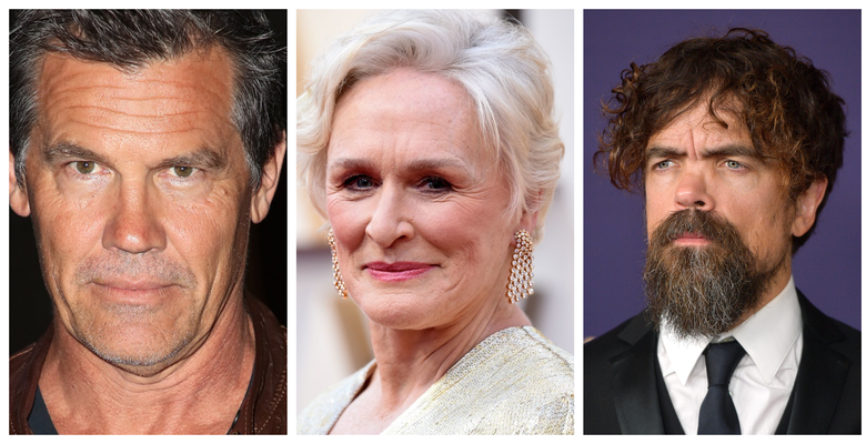 Glenn Close, Josh Brolin, Peter Dinklage. Profimedia/Getty Images