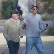 EXCLUSIVE: Ashton Kutcher looks downcast during a hike with a pal as divorce rumors swirl amid Diddy's sex trafficking case.