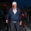 *EXCLUSIVE* Morgan Freeman arrives for dinner at Funke restaurant while wearing his compression glove in Beverly Hills